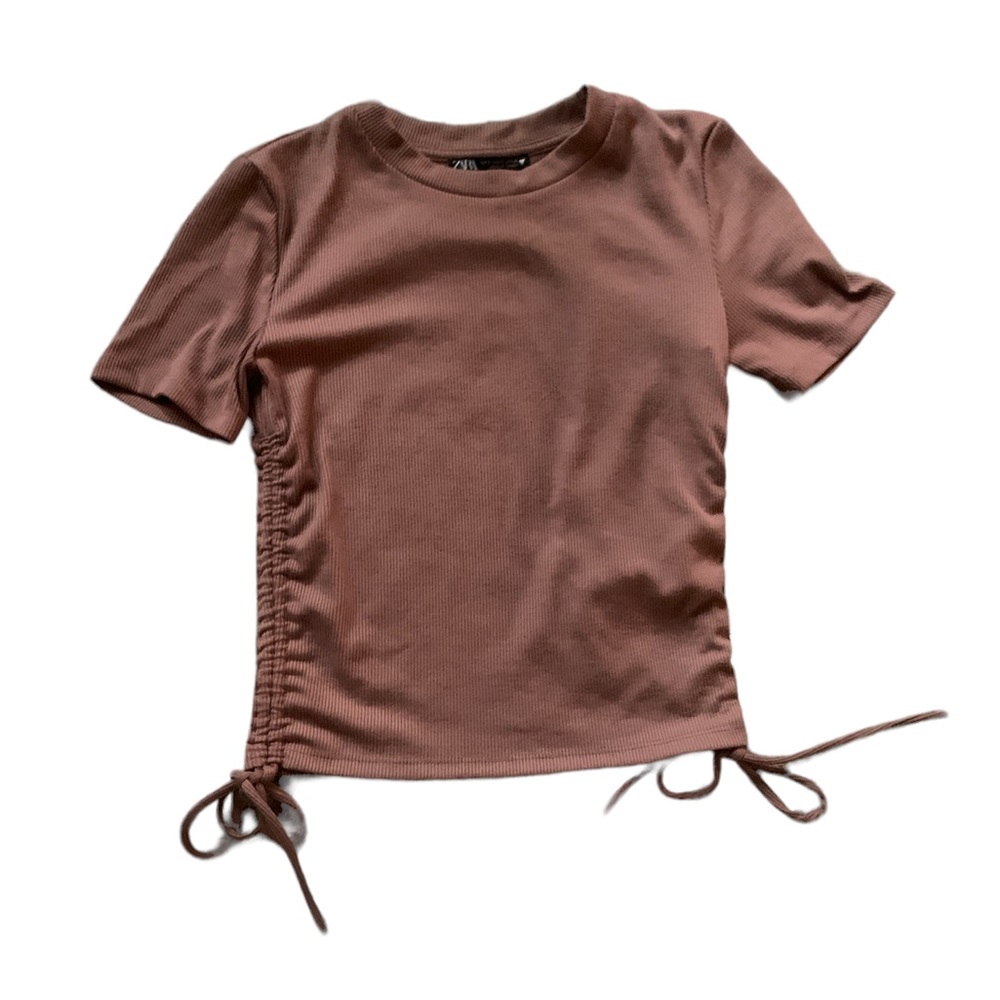 Zara side tie crop top